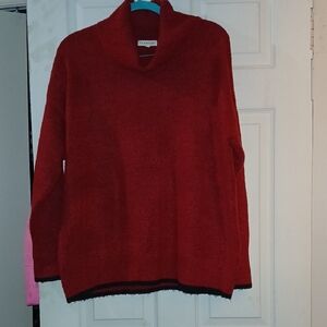 Charter Club Deep Red Cowl Neck Sweater WOMEN.